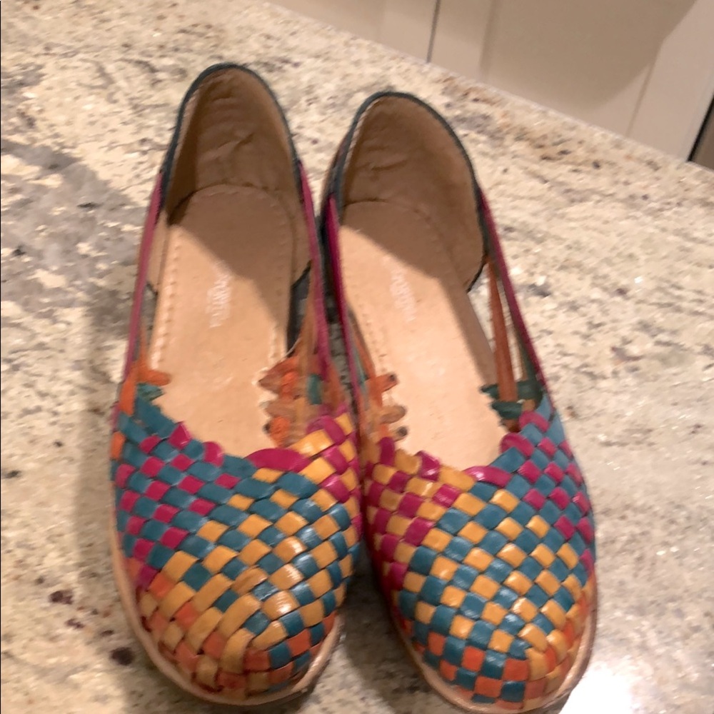 Colorful Woven Flats